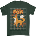 Anatomy of a Fox Funny Foxes Mens T-Shirt 100% Cotton Forest Green