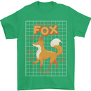 Anatomy of a Fox Funny Foxes Mens T-Shirt 100% Cotton Irish Green