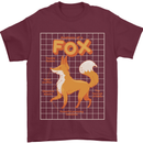 Anatomy of a Fox Funny Foxes Mens T-Shirt 100% Cotton Maroon