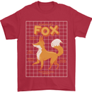 Anatomy of a Fox Funny Foxes Mens T-Shirt 100% Cotton Red