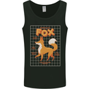 Anatomy of a Fox Funny Foxes Mens Vest Tank Top Black