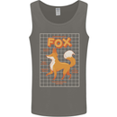 Anatomy of a Fox Funny Foxes Mens Vest Tank Top Charcoal