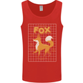 Anatomy of a Fox Funny Foxes Mens Vest Tank Top Red