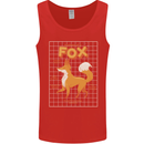 Anatomy of a Fox Funny Foxes Mens Vest Tank Top Red