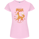 Anatomy of a Fox Funny Foxes Womens Petite Cut T-Shirt Light Pink