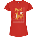 Anatomy of a Fox Funny Foxes Womens Petite Cut T-Shirt Red