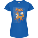 Anatomy of a Fox Funny Foxes Womens Petite Cut T-Shirt Royal Blue