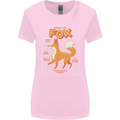 Anatomy of a Fox Funny Foxes Womens Wider Cut T-Shirt Light Pink