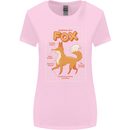 Anatomy of a Fox Funny Foxes Womens Wider Cut T-Shirt Light Pink