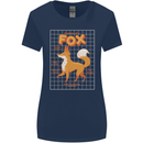 Anatomy of a Fox Funny Foxes Womens Wider Cut T-Shirt Navy Blue