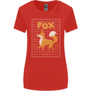 Anatomy of a Fox Funny Foxes Womens Wider Cut T-Shirt Red