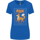 Anatomy of a Fox Funny Foxes Womens Wider Cut T-Shirt Royal Blue