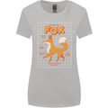 Anatomy of a Fox Funny Foxes Womens Wider Cut T-Shirt Sports Grey