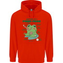 Anatomy of a Frog Funny Childrens Kids Hoodie Bright Red