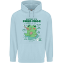 Anatomy of a Frog Funny Childrens Kids Hoodie Light Blue