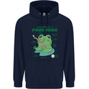 Anatomy of a Frog Funny Childrens Kids Hoodie Navy Blue