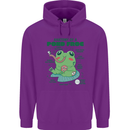 Anatomy of a Frog Funny Childrens Kids Hoodie Purple