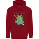 Anatomy of a Frog Funny Childrens Kids Hoodie Red