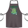 Anatomy of a Frog Funny Cotton Apron 100% Organic Dark Grey