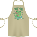 Anatomy of a Frog Funny Cotton Apron 100% Organic Khaki