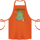 Anatomy of a Frog Funny Cotton Apron 100% Organic Orange