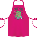 Anatomy of a Frog Funny Cotton Apron 100% Organic Pink