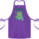 Anatomy of a Frog Funny Cotton Apron 100% Organic Purple