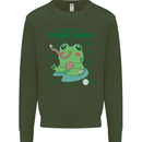 Anatomy of a Frog Funny Kids Sweatshirt Jumper Forest Green