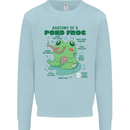Anatomy of a Frog Funny Kids Sweatshirt Jumper Light Blue