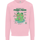 Anatomy of a Frog Funny Kids Sweatshirt Jumper Light Pink