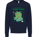 Anatomy of a Frog Funny Kids Sweatshirt Jumper Navy Blue