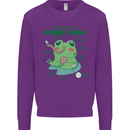 Anatomy of a Frog Funny Kids Sweatshirt Jumper Purple