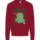 Anatomy of a Frog Funny Kids Sweatshirt Jumper Red
