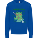 Anatomy of a Frog Funny Kids Sweatshirt Jumper Royal Blue