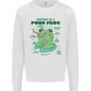 Anatomy of a Frog Funny Kids Sweatshirt Jumper White