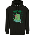 Anatomy of a Frog Funny Mens 80% Cotton Hoodie Black