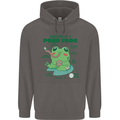 Anatomy of a Frog Funny Mens 80% Cotton Hoodie Charcoal
