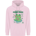 Anatomy of a Frog Funny Mens 80% Cotton Hoodie Light Pink
