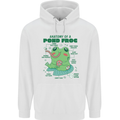 Anatomy of a Frog Funny Mens 80% Cotton Hoodie White