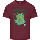 Anatomy of a Frog Funny Mens Cotton T-Shirt Tee Top Maroon