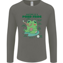 Anatomy of a Frog Funny Mens Long Sleeve T-Shirt Charcoal