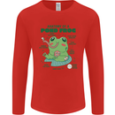 Anatomy of a Frog Funny Mens Long Sleeve T-Shirt Red