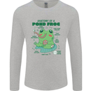Anatomy of a Frog Funny Mens Long Sleeve T-Shirt Sports Grey