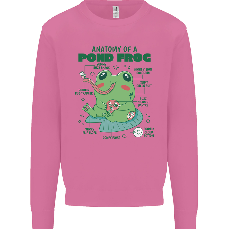 Anatomy of a Frog Funny Mens Sweatshirt Jumper Azalea