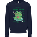 Anatomy of a Frog Funny Mens Sweatshirt Jumper Navy Blue