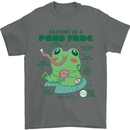 Anatomy of a Frog Funny Mens T-Shirt 100% Cotton Charcoal