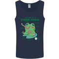 Anatomy of a Frog Funny Mens Vest Tank Top Navy Blue