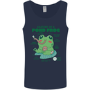 Anatomy of a Frog Funny Mens Vest Tank Top Navy Blue