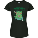 Anatomy of a Frog Funny Womens Petite Cut T-Shirt Black