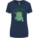 Anatomy of a Frog Funny Womens Wider Cut T-Shirt Navy Blue